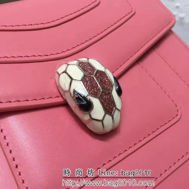 BVLGARI寶格麗 同步專櫃 單層蛇頭包 最新款牛皮鏈條單肩斜挎包 34559 FYD1294